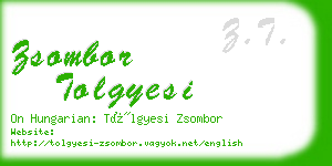 zsombor tolgyesi business card